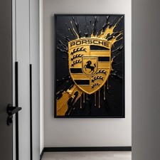 Porsche Gold Logo Fahrzeug