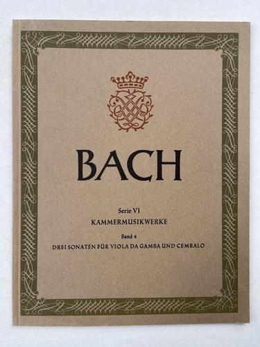 Noten bach nasw - bach., serie