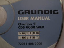 CD Original Grundig Bedienungsanleitung für Grundig CDS 9000 WEB Ovation 2i 