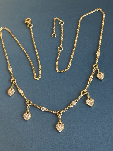 18kt gelbgold diamant - gelbgold, collier