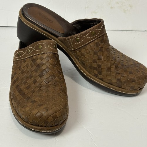 Ecco leather mules - leather, women’s