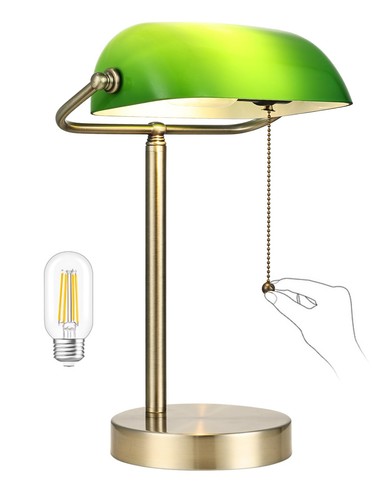 Banker schreibtischlampe glas - banker,