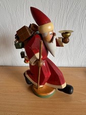 Käthe Wohlfahrt Kerzenhalter "Weihnachtsmann bringt Geschenke", Echtholz
