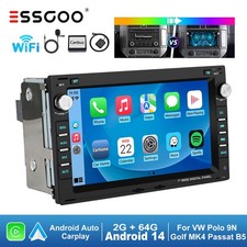 Für VW Golf MK4 Passat b5 Polo 9N T4 T5 Carplay Autoradio Android 14 64G GPS RDS