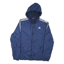 ADIDAS Herren Blau Weiß Zip
