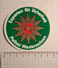 Aufkleber Sticker Experten Für Sicherheit Polizei Niedersachsen Police (20060)