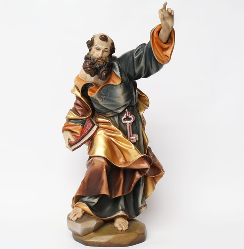 Heiliger petrus holz - heiliger, skulptur