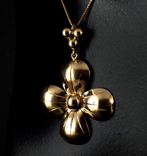 Anhänger gold 585 jugendstil - anhänger,
