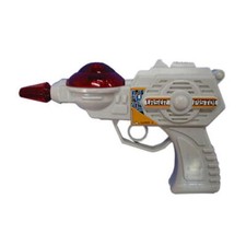 Retro Laser-Pistole – Mit Licht & Sound, Futuristisches Accessoire für Kostüme