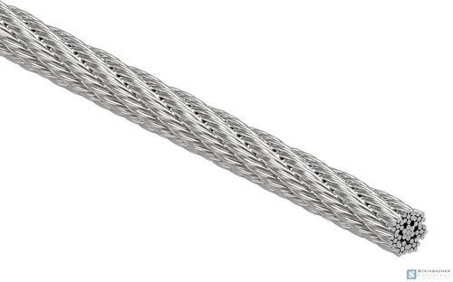 Edelstahlseil 4mm 7x7 - Ø,