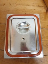 Rieber Edelstahl GN 1/2 Behälter 5,3L mit wasserdichtem Deckel – Mod. 125