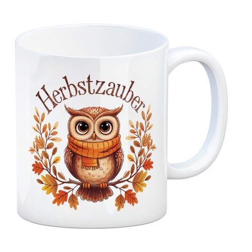 Niedliche eule mit schal - mit,