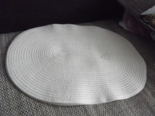 4 Platzsets weiß 35/50 cm neu