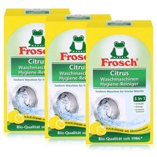 Frosch Citrus Waschmaschinen Hygiene-Reiniger 250g - Kalklösend (3er Pack)
