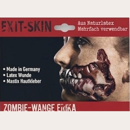 Zombie wange erika latexwunde - wange,