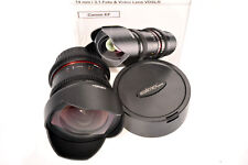 Walimex Pro 3.1/14mm Foto Video Lens VDSLR Objektiv Canon EF