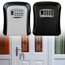 4 Zahlen Wand Schlüsselbox Montageset Safe Kasten Lagerung Garten Wand NEU
