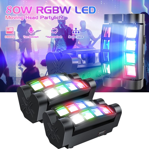 80w led rgbw spider moving - 2*80w, 8