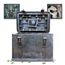 Massive Eisentruhe Geldtruhe Regimentskasse antik 19. Jhdt. schwer