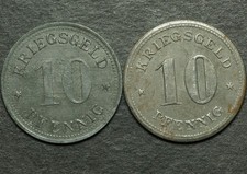 Notgeld pfennig zink - zink, &