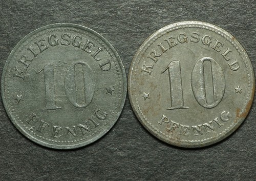 Notgeld pfennig zink - notgeld:,