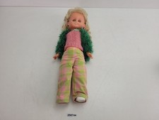 Puppe Schlafaugen Retro Spielzeug Deko Kunststoff 60er,70er alt H:50cm #258744