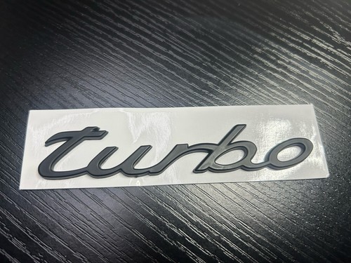 Porsche turbo emblem matt - turbo,