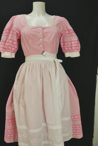 Gestreift vintage dirndl rosa - gestreift,