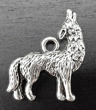 30x26mm Anhänger Wolf Tier antiksilber 1-30 Stück SB 825