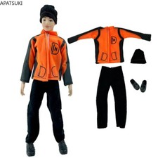 Orange Skikleidung Set für