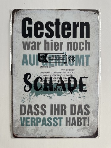 Retro blechschild vintage - retro,
