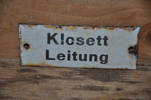 Altes emailschild 40er - emailschild, 30/40er