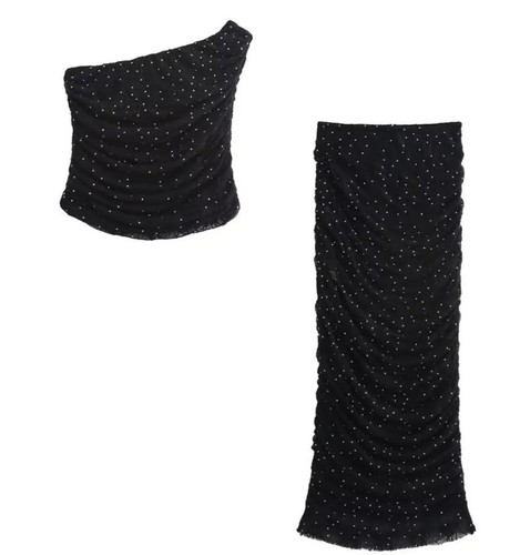 Zara studio kleid glitzer - zara, set