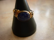 Harry Ivens 375 9K Gelbgold Ring Lapislazuli Gr. 60