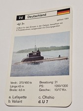 U Boot - U7   - Militäry   - Einzelkarte - Quartett  (4)