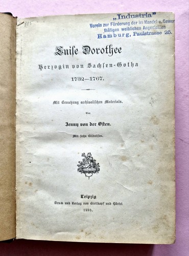 Jenny von der osten luise - der,