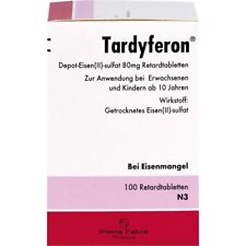 TARDYFERON Depot-Eisen(II)-sulfat 80 mg Retardtab. 100 St PZN 13158139