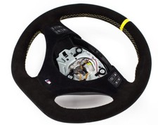 Abgeflacht Lenkrad Multifunk. für BMW M-Lenkrad  E92,E93 NEU ALCANTARA GELB RING