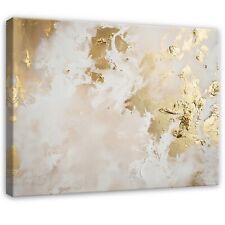 Leinwand Bilder Abstrakt Gold Grau Wandbilder Groß Leinwandbild XXL Wandbild 231
