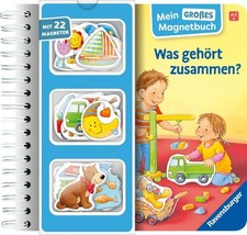 Mein großes Magnetbuch: Was gehört zusammen? - Magnet-Spielbuch ab 2 Jahren, Bil