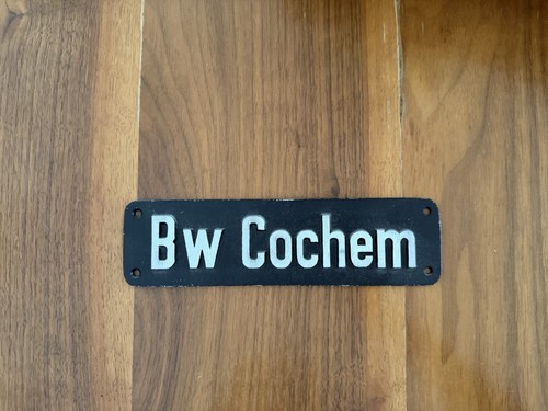 Cochem gusseisenschild - bw,