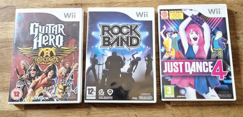 Nintendo wii spiele guitar - 3x,