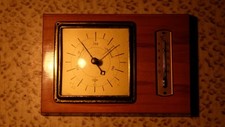 Barometer mit Thermometer – Holz, DDR