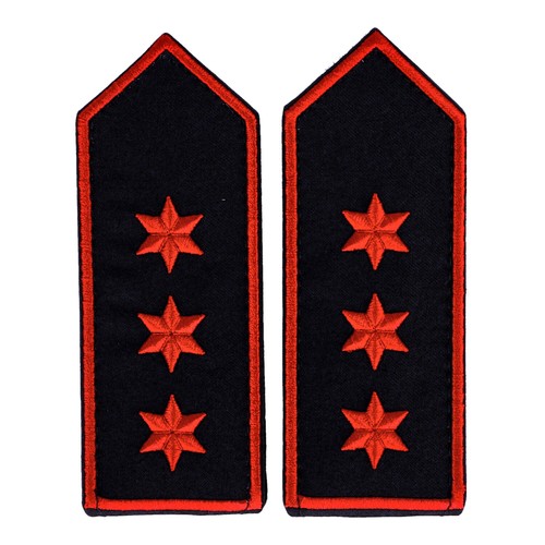 Schulterklappen sterne rot - 3,
