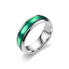 Ring Silber Lila Pink Grün