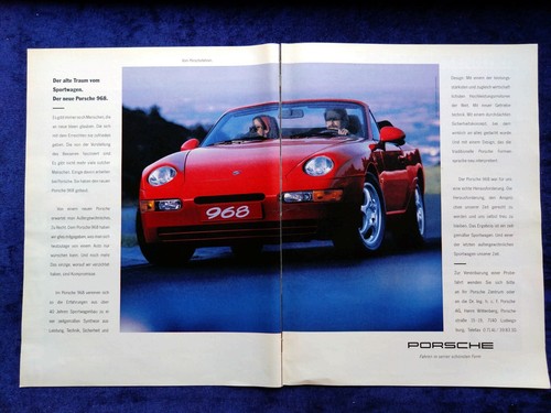 Porsche 968 cabrio - porsche, originale