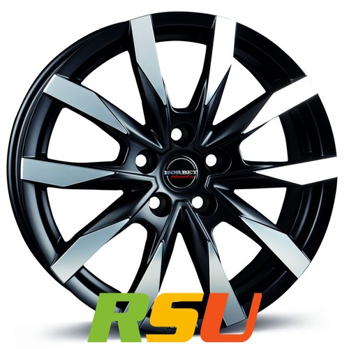Borbet cw5 black - black, polished