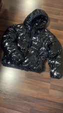 Bershka Puffer Winterjacke Gr. L Schwarz