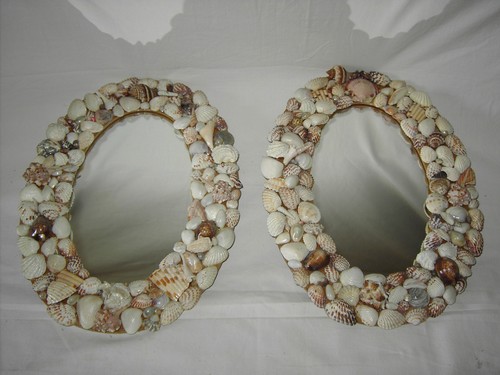 Spiegel mit muschelbesatz - mit,