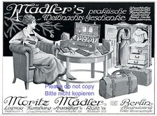 Koffer Mädler Leipzig Reklame